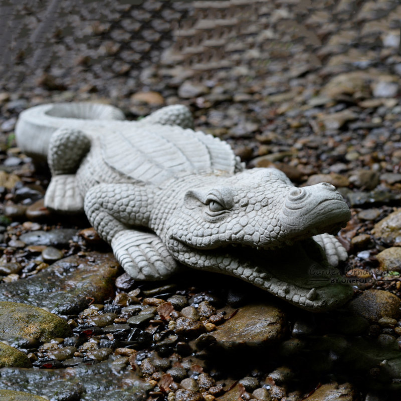 Lockhart Animals Weather Resistant Stone Garden Statue