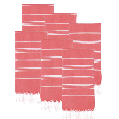 Ensemble de 6 serviettes pour lit de plage en coton turc Alize