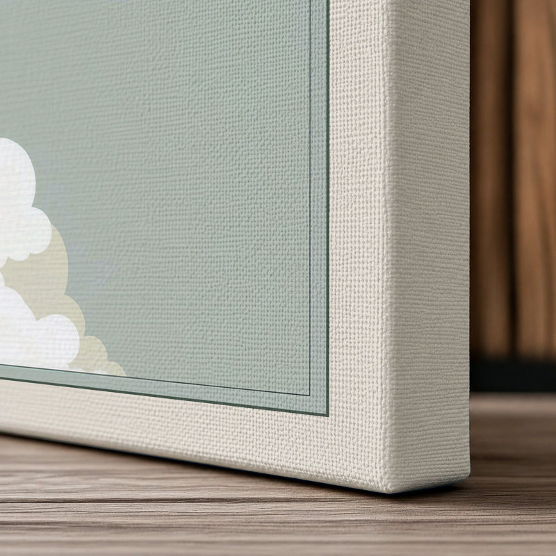 Soaring Eagle Mid-Century - Wrapped Canvas, Cream Border, 30x20 - 76.2 x 50.8 cm