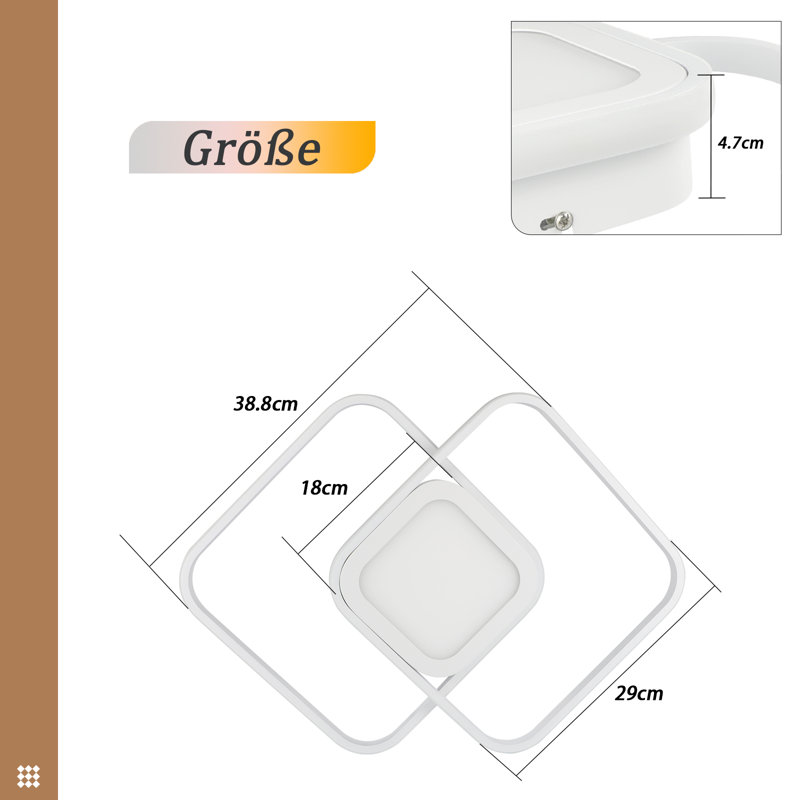 Avreet LED Flush Mount, White