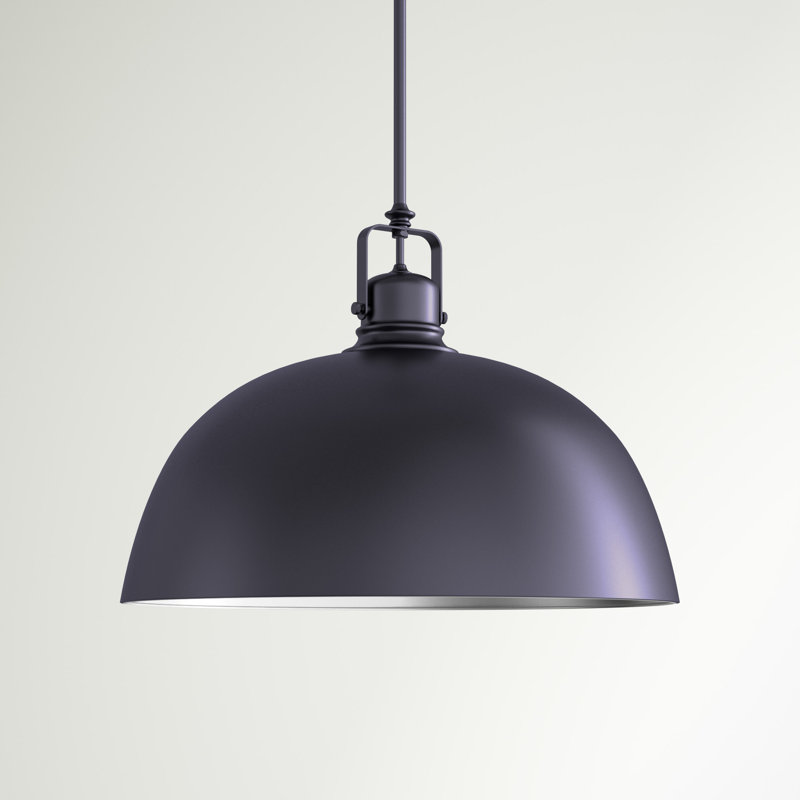 Fedler 1 - Light Matte Black Single Pendant, 63" H x 17.72" W x 17.72" D