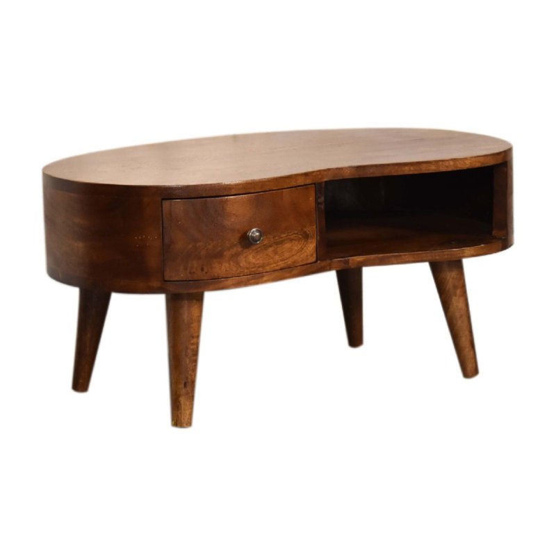 Table basse Artisan Furniture, H 13,8 po x L 27,6 po x l 15,75 po, Châtaigne