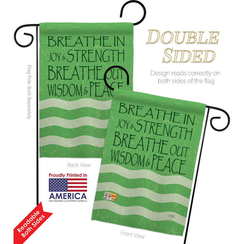 Double Sided 18.5'' H x 13'' W Polyester Flag Set