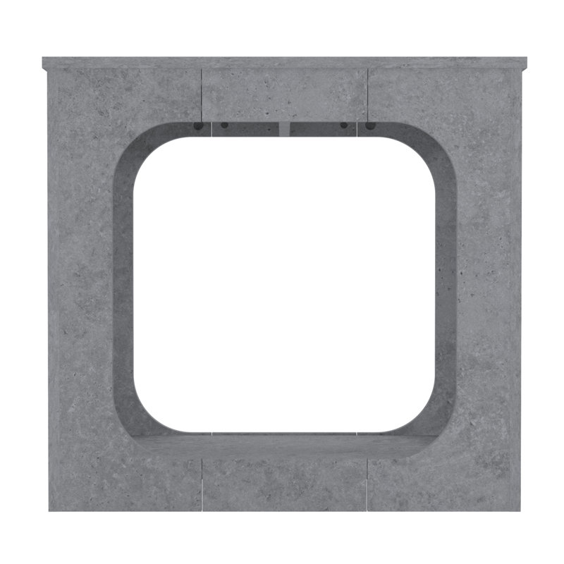 Table de bout avec tablette ouverte Inniss, Gris