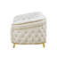 Causeuse modulaire en flanelle blanche-208732393