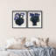 Indigo Vases Set Shadowbox Floral & Botanical Print by Oliver Gal, Black Frame, 16 x 20-130729501-138238836