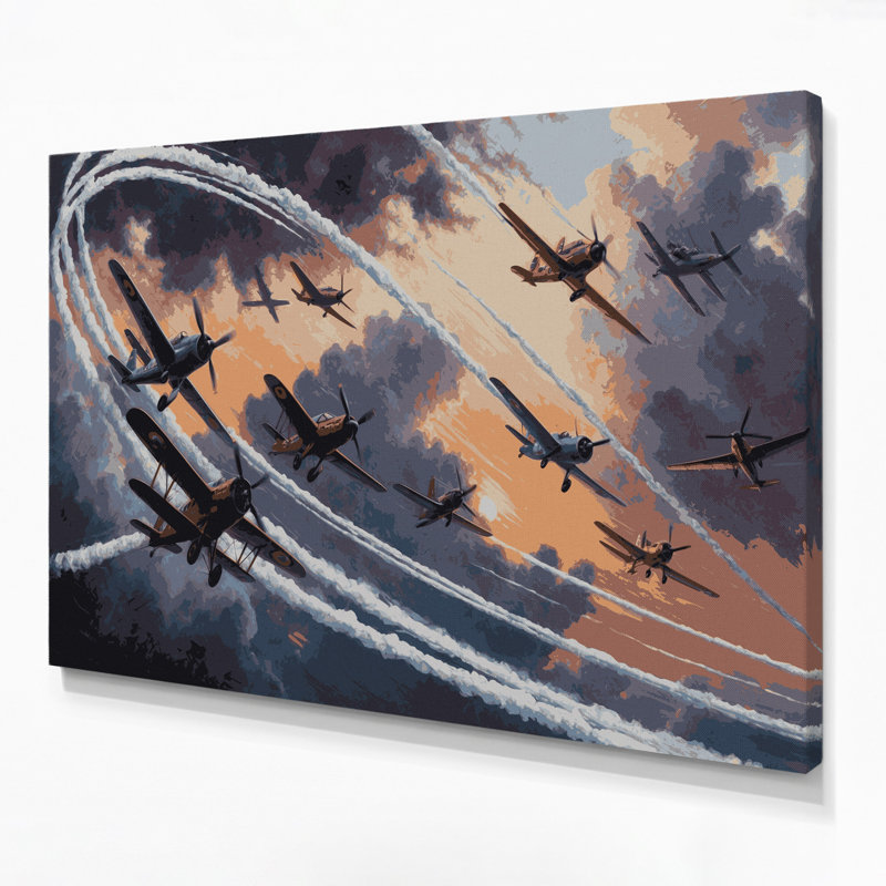 Transport, art acrobatique sur toile gris, H 12 po x l 18 po