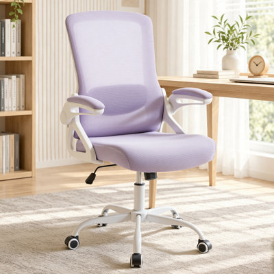 Chaise de bureau ergonomique, chaise d'ordinateur avec soutien lombaire réglable, chaise de bureau en maille respirante avec coussin épais, chaise de bureau pour le télétravail