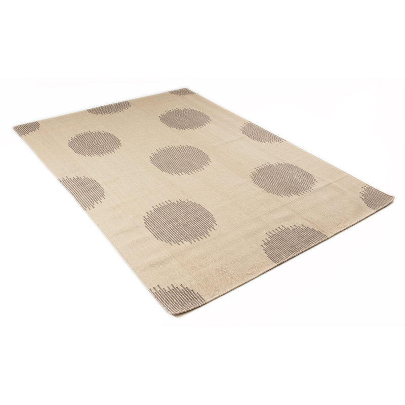 Acott Polka Dots Hand Woven Area Rug, Rectangle 200 x 290cm