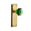 New York Plate with Waldorf Emerald Door Knob-1171779399