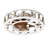 19.7" Low Profile Farmhouse Caged Ceiling Fan Light with Reversible Blades and Remote Control for Living room, Bedroom and Kitchen-336847354