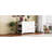 Classic Kitchen Island With Trash Can Holder, Adjustable Shelves, 5 Hidden Wheels, White Design Luxury Bin Accommodation, Power Supply, 3 Drawers, Open Style-1275529882