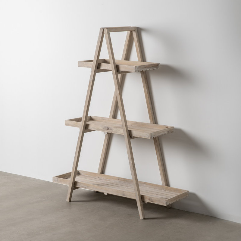 Dacey 120cm W Solid Wood Shelving Unit