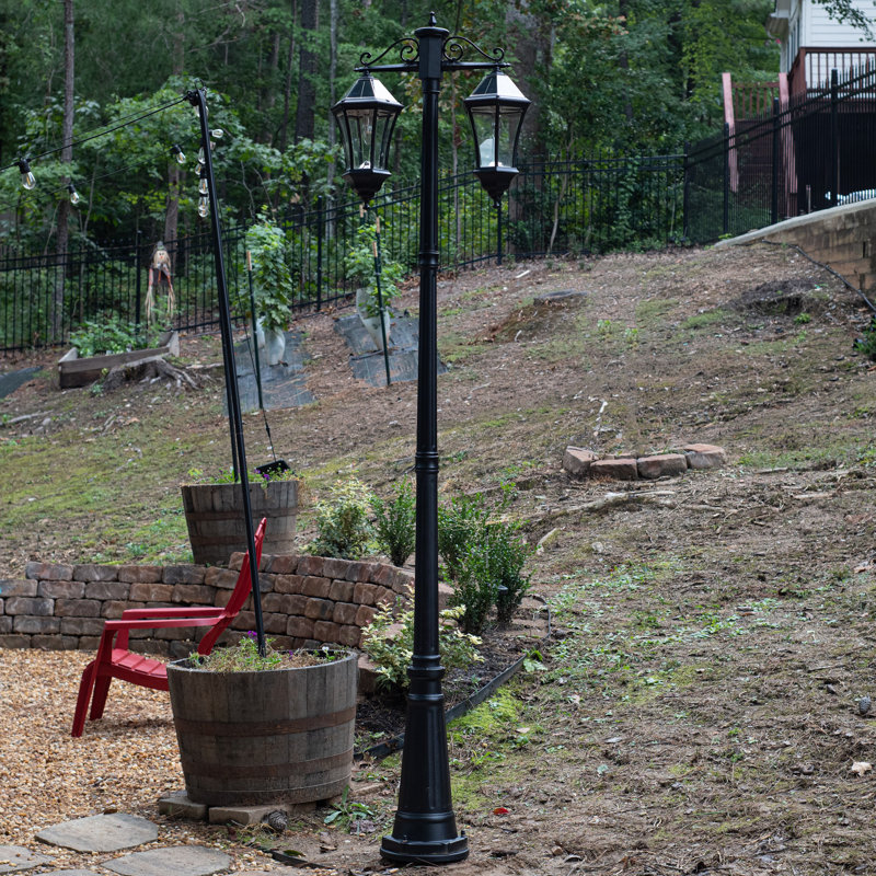 Lampadaire victorien à double tête