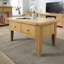 Cooksey Fully Assembled 2 Drawer Coffee Table Oak Finish-255686814