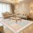 Pastel Ethnicarea rugs for Living Room, Soft and Comfortable, Suitable for all seasons, easy to maintain, machine washable Indoor floor mat, Under Table Farmhouse suitable for Bedroom, Dining Room, Study, Patio, Balcony, Home Decor-1220559766-1222173199