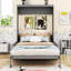 Lit escamotable en bois avec coussin-106445658-106445657