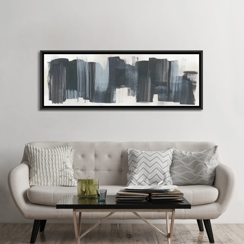 «Monochrome Notation II» par June Erica Vess, reproduction sur toile tendue sur châssis, H 12 po x l 36 po x P 1,5 po
