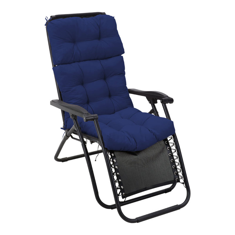 Adirondack Patio Seat/Back Cushion, Navy Blue Polyester