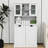 Laundry Basket Cabinet In White - Space Saving Design With Two Compartments And Practical For-323663760
