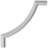 8"H x 8"W x 3/8"D Panel Moulding Corner-112926228
