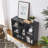 Open Wooden Open Shelf Bookcase, Freestanding Display Storage Cabinet With 7 Cube Storage Spaces, Floor Standing Bookshelf, Entryway, Living Room Storage Cabinet