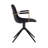 18.5'' H Faux Leather Upholstered Metal Armchair-1509231198