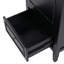 Meuble-lavabo de 20 po avec lavabo, armoire de salle de bain avec porte, tablette de porte et patins réglables, tiroir, noir