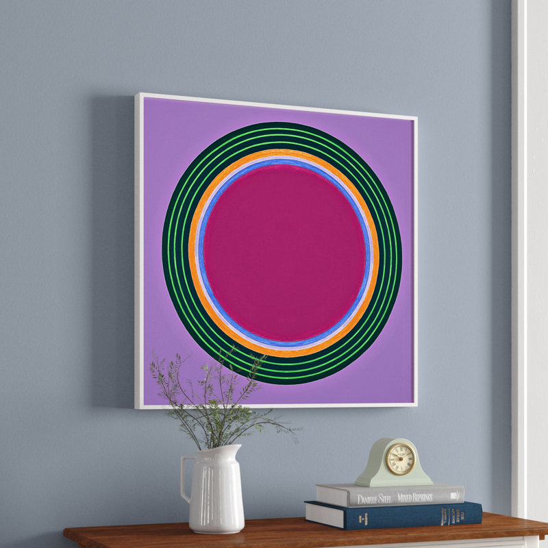 Cercles colorés - impression sur cadre photo