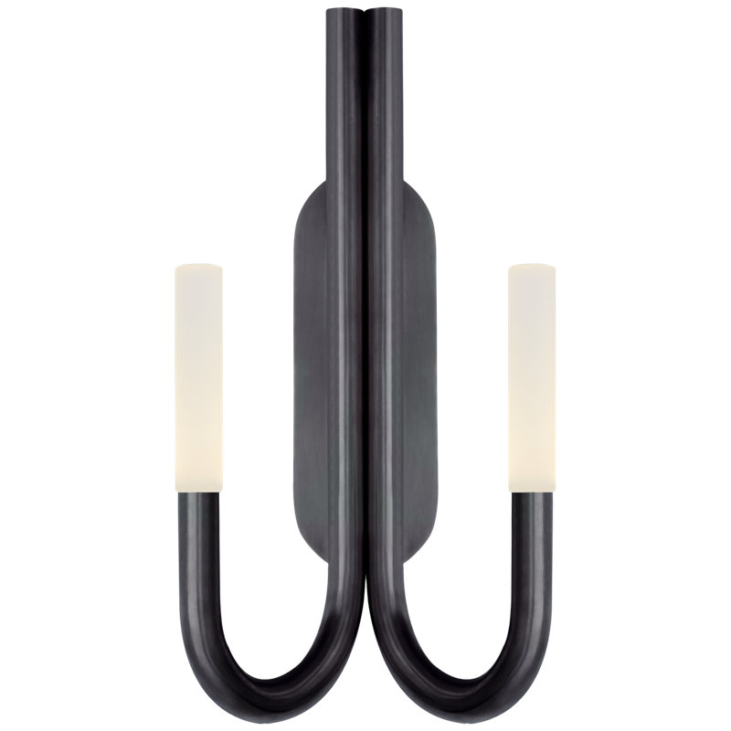Kelly Wearstler Rousseau Double Wall Sconce, Bronze