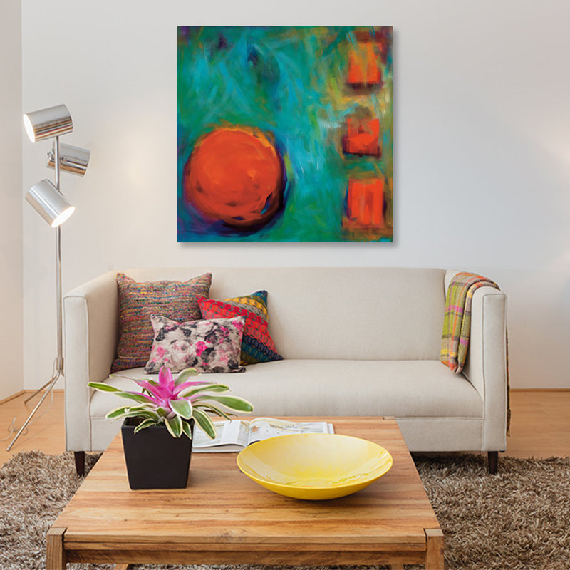 « my way », reproduction sur toile, H 18 po x l 18 po x P 1,5 po