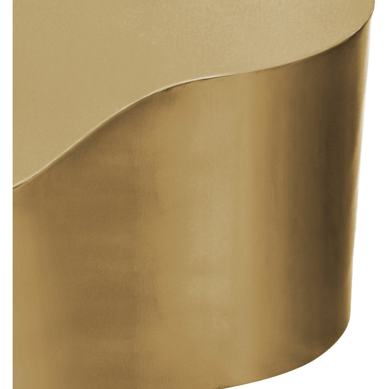 Iron Solid Coffee Table, Brushed Gold