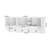 White Wooden Coat Rack With 4 Dual Hooks And Compact Storage Shelf For Home Entry-565653665