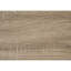 Table de rangement transitionnelle en taupe - pieds carrés, dessus de chambre stratifié avec tablette ouverte foncée, protecteurs de plancher