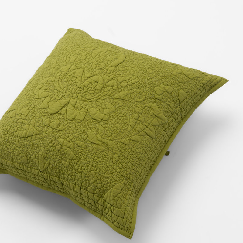 Marlene Square Pillow Cover & Insert, Olive Green