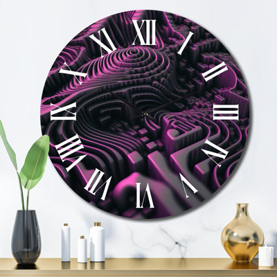 Horloge murale Futuristic Labyrinth
