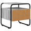 40 cm W Galvanised Steel Bedside Table-531322792