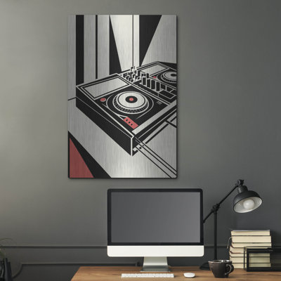 Bauhaus Dj Mixer by Andreas Magnusson Metal Wall Art