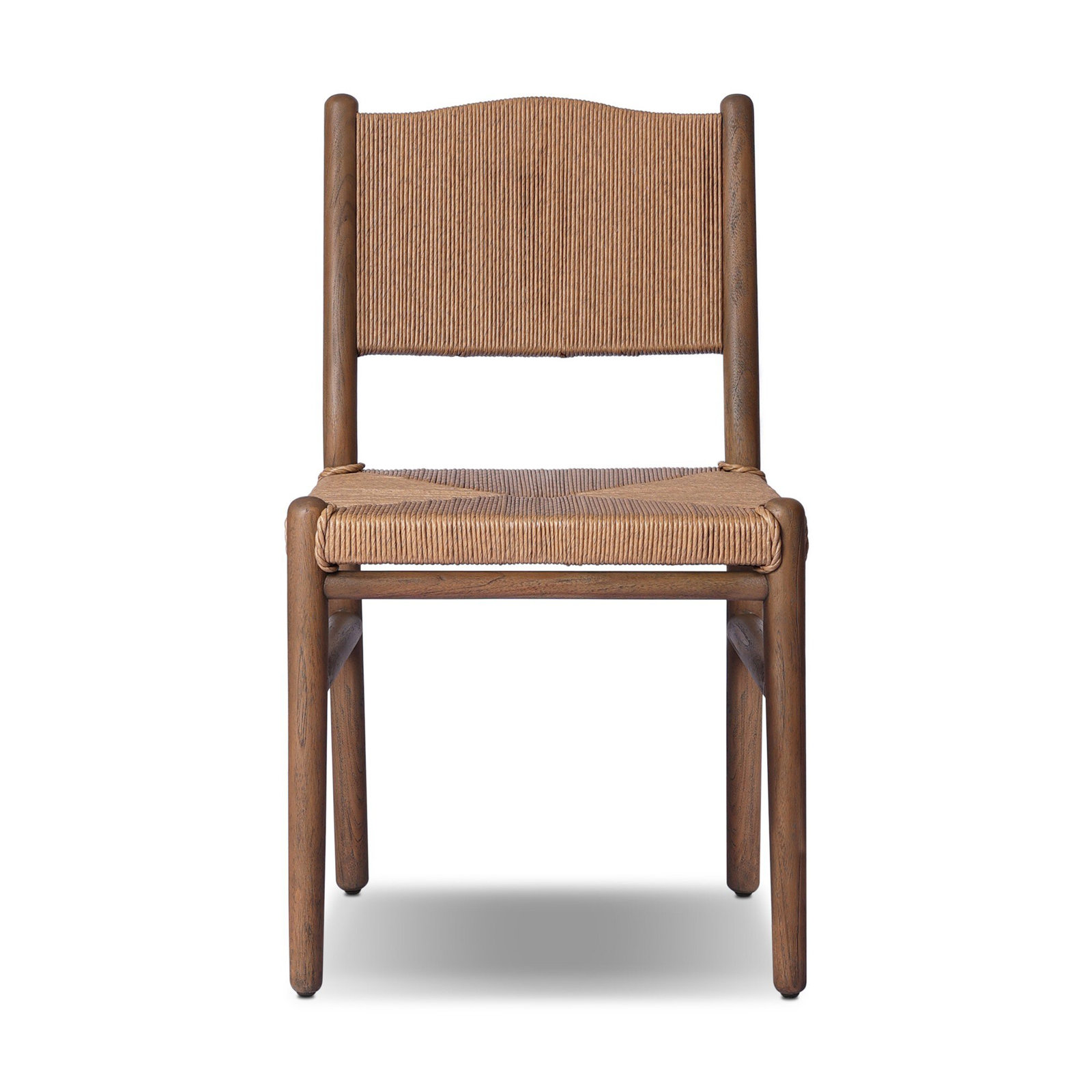 Abella Outdoor Dining Chair-Stained Saddle Brown, Stained Toasted Brown