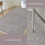 Tapis gris-beige en coton tissé à plat à la main à motif géométrique Siggers-1719493988-1647240213