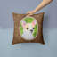 Coussin intérieur/extérieur brun chihuahua