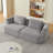 Chenille Fabric 3 Seater Compressed Sofa,No Assembly-1849387743