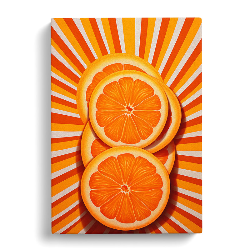 Orange Fruit Op - Print