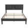 Kempst Upholstered Platform Bed Frame/Mattress Foundation with Height Adjustable Headboard