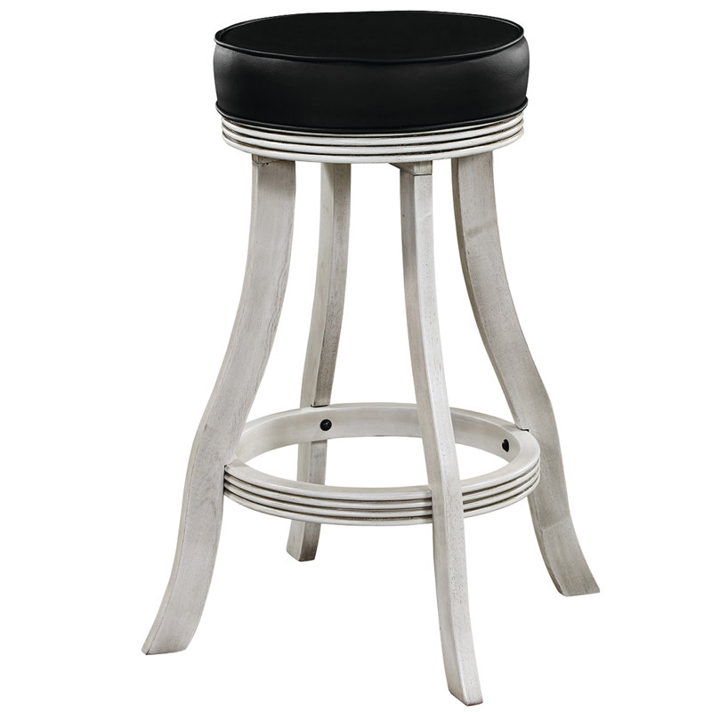 Tabouret tournant 30 "Jaquelin By RAM Game Room, Blanc antique