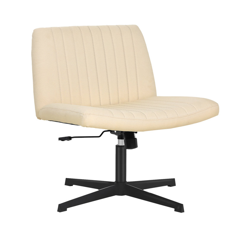 Chaise de bureau sans accoudoirs Criss, Beige