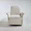 Fauteuil d'appoint moderne pivotant en tonneau, siège rembourré à base en bois massif pour adultes, pour la lecture dans la chambre à coucher et amp; Espaces d'attente-589818118