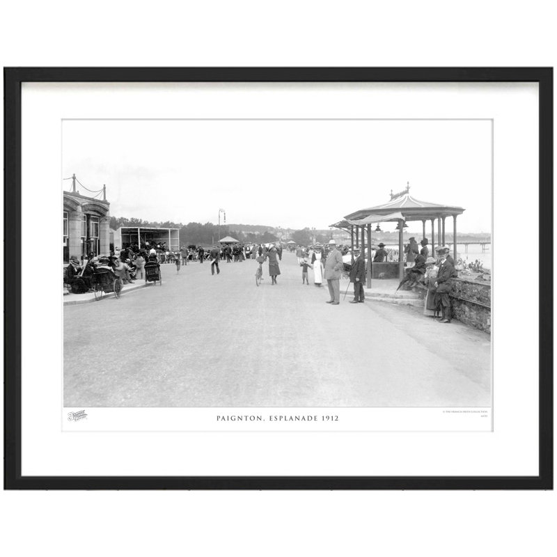 Paignton, Esplanade 1912 by Francis Frith - Single Picture Frame Print, 28cm H x 36cm W x 2.3cm D