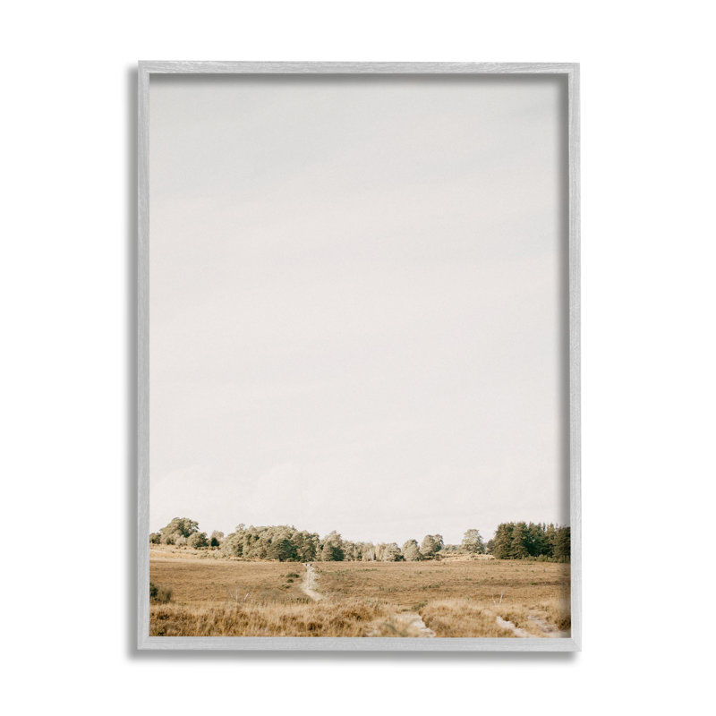 Az-339 - Ciel champêtre encadré, Estampe numérique Farmhouse, H 20 po x l 16 po x P 1,5 po