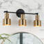 Lampe murale en métal 3 lumières Dauphine